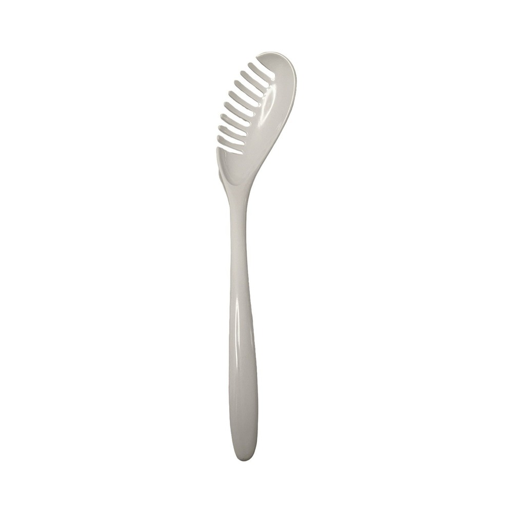 HUTZLER WHITE MELAMINE #534 PASTA SPAGHETTI STRAINING‎ COOKING  SPOON FORK